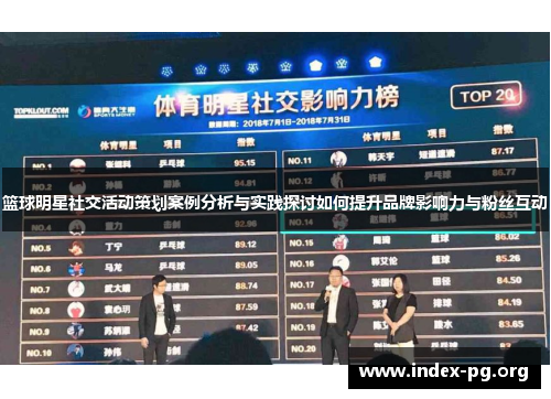 篮球明星社交活动策划案例分析与实践探讨如何提升品牌影响力与粉丝互动