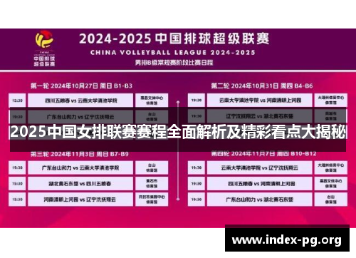 2025中国女排联赛赛程全面解析及精彩看点大揭秘