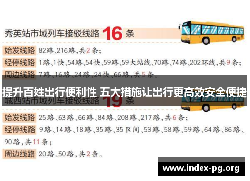 提升百姓出行便利性 五大措施让出行更高效安全便捷